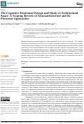 Cover page: The Cognitive-Emotional Design and Study of Architectural Space: A Scoping Review of Neuroarchitecture and Its Precursor Approaches