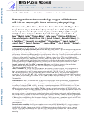 Cover page: Human genetics and neuropathology suggest a link between miR-218 and amyotrophic lateral sclerosis pathophysiology.