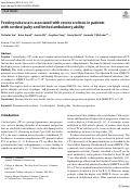 Cover page: Feeding tube use is associated with severe scoliosis in patients with cerebral palsy and limited ambulatory ability