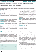 Cover page: Effects of varenicline on smoking cessation in adults with stably treated current or past major depression: a randomized trial.