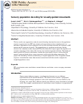 Cover page: Sensory Population Decoding for Visually Guided Movements