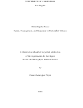 Cover page: Defending the Peace: Causes, Consequences, and Responses to Postconflict Violence