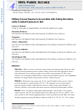 Cover page: Military Sexual Trauma Is Associated With Eating Disorders, While Combat Exposure Is Not