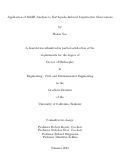 Cover page: Application of InSAR Analysis to Earthquake-Induced Liquefaction Observations