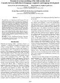 Cover page: Dynamical systems modeling of the child–mother dyad:Causality between child-directed language complexity and language development