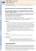 Cover page: Mitochondrial and Ion Channel Gene Alterations in Autism