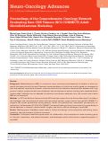 Cover page: Proceedings of the Comprehensive Oncology Network Evaluating Rare CNS Tumors (NCI-CONNECT) Adult Medulloblastoma Workshop.