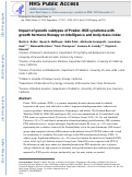 Cover page: Impact of genetic subtypes of Prader-Willi syndrome with growth hormone therapy on intelligence and body mass index.