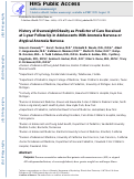 Cover page: History of Overweight/Obesity as Predictor of Care Received at 1-year Follow-Up in Adolescents With Anorexia Nervosa or Atypical Anorexia Nervosa