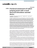 Cover page: Preclinical assessment of rodent jumping power with a novel electrical stimulation-assisted device.