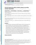 Cover page: The 26S Proteasome Utilizes a Kinetic Gateway to Prioritize Substrate Degradation