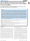 Cover page: miR-19, miR-345, miR-519c-5p Serum Levels Predict Adverse Pathology in Prostate Cancer Patients Eligible for Active Surveillance