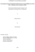 Cover page: Achieving Representation Through Racial Minority Interest Groups (RMIG) in the United States: Lobbying Activity in Legislative Politics