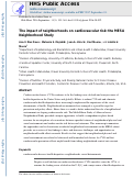 Cover page: The Impact of Neighborhoods on CV Risk