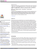 Cover page: Optical clearing potential of immersion-based agents applied to thick mouse brain sections