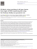 Cover page: FR-Match: robust matching of cell type clusters from single cell RNA sequencing data using the Friedman–Rafsky non-parametric test