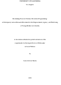 Cover page: Reclaiming Power in Violence Prevention Programming: A Participatory Action Research Movement for the Empowerment, Agency, and Well-being of Young Mothers in Colombia