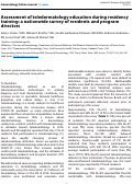 Cover page: Assessment of teledermatology education during residency training: a nationwide survey of residents and program directors