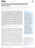 Cover page: An approach for evaluating the effects of dietary fiber polysaccharides on the human gut microbiome and plasma proteome