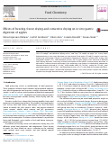 Cover page: Effects of freezing, freeze drying and convective drying on in vitro gastric digestion of apples