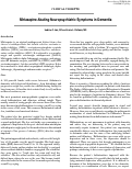 Cover page: Mirtazapine Abating Neuropsychiatric Symptoms in Dementia