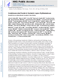 Cover page: Cerebrovascular Events in Systemic Lupus Erythematosus: Results From an International Inception Cohort Study