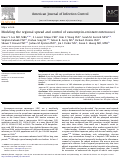 Cover page: Modeling the regional spread and control of vancomycin-resistant enterococci