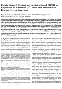 Cover page: Protein Kinase D Orchestrates the Activation of DRAK2 in Response to TCR-Induced Ca2+ Influx and Mitochondrial Reactive Oxygen Generation