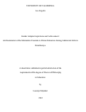 Cover page: Gender Adapted Aspirations and Achievement: An Examination of the Substantive Freedom to Pursue Education Among Adolescent Girls in Rural Kenya