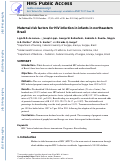 Cover page: Maternal risk factors for HIV infection in infants in northeastern Brazil.