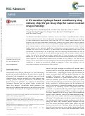 Cover page: A UV-sensitive hydrogel based combinatory drug delivery chip (UV gel-Drug Chip) for cancer cocktail drug screening