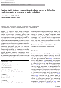 Cover page: Carbon stable isotopic composition of soluble sugars in Tillandsia epiphytes varies in response to shifts in habitat