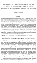 Cover page: The Moroccan Personal Status Law and the Invention of Identity: A Case Study on the Relationship between Islam, Women, and the State