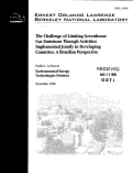 Cover page: The Challenge of Limiting Greenhouse Gas Emissions Through Activities 
implemented Jointly in Developing Countries: A Brazilian Perspective