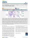 Cover page: Direct Identification of Proteolytic Cleavages on Living Cells Using a Glycan-Tethered Peptide Ligase