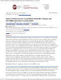 Cover page: Impact of brief exercise on peripheral blood NK cell gene and microRNA expression in young adults