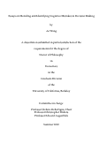 Cover page: Essays on Modeling and Identifying Cognitive Mistakes in Decision Making