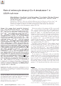 Cover page: Role of enterocyte stearoyl-Co-A desaturase-1 in LDLR-null mice