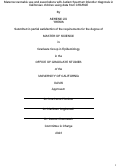 Cover page: Maternal cannabis use and associations with Autism Spectrum Disorder diagnosis in Californian children using data from CHARGE