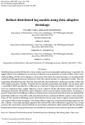 Cover page: Robust distributed lag models using data adaptive shrinkage.