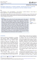 Cover page: Managing expansions in medical students’ clinical placements caused by curricular transformation: perspectives from four medical schools