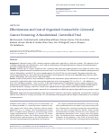 Cover page: Effectiveness and Cost of Organized Outreach for Colorectal Cancer Screening: A Randomized, Controlled Trial.