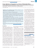 Cover page: Design, Methods, and Population for a Study of PFOA Health Effects among Highly Exposed Mid-Ohio Valley Community Residents and Workers