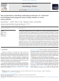 Cover page: Data augmentation with Mixup: Enhancing performance of a functional neuroimaging-based prognostic deep learning classifier in recent onset psychosis