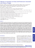 Cover page: Selection in Europeans on Fatty Acid Desaturases Associated with Dietary Changes