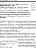 Cover page: NAAA-regulated lipid signaling governs the transition from acute to chronic pain