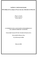 Cover page: Torts and Social Costs: The Judgment Proof Problem as a Matter of Rational Choice