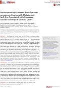 Cover page: Environmentally Endemic Pseudomonas aeruginosa Strains with Mutations in lasR Are Associated with Increased Disease Severity in Corneal Ulcers