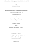 Cover page: Professionalism, Technology, and Rental Markets in the US