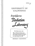 Cover page: EMISSION SPECTROSCOPY OF RADIOACTIVE ELEMENTS